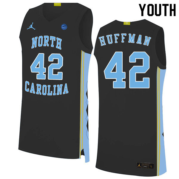 2020 Youth #42 Brandon Huffman North Carolina Tar Heels College Basketball Jerseys Sale-Black